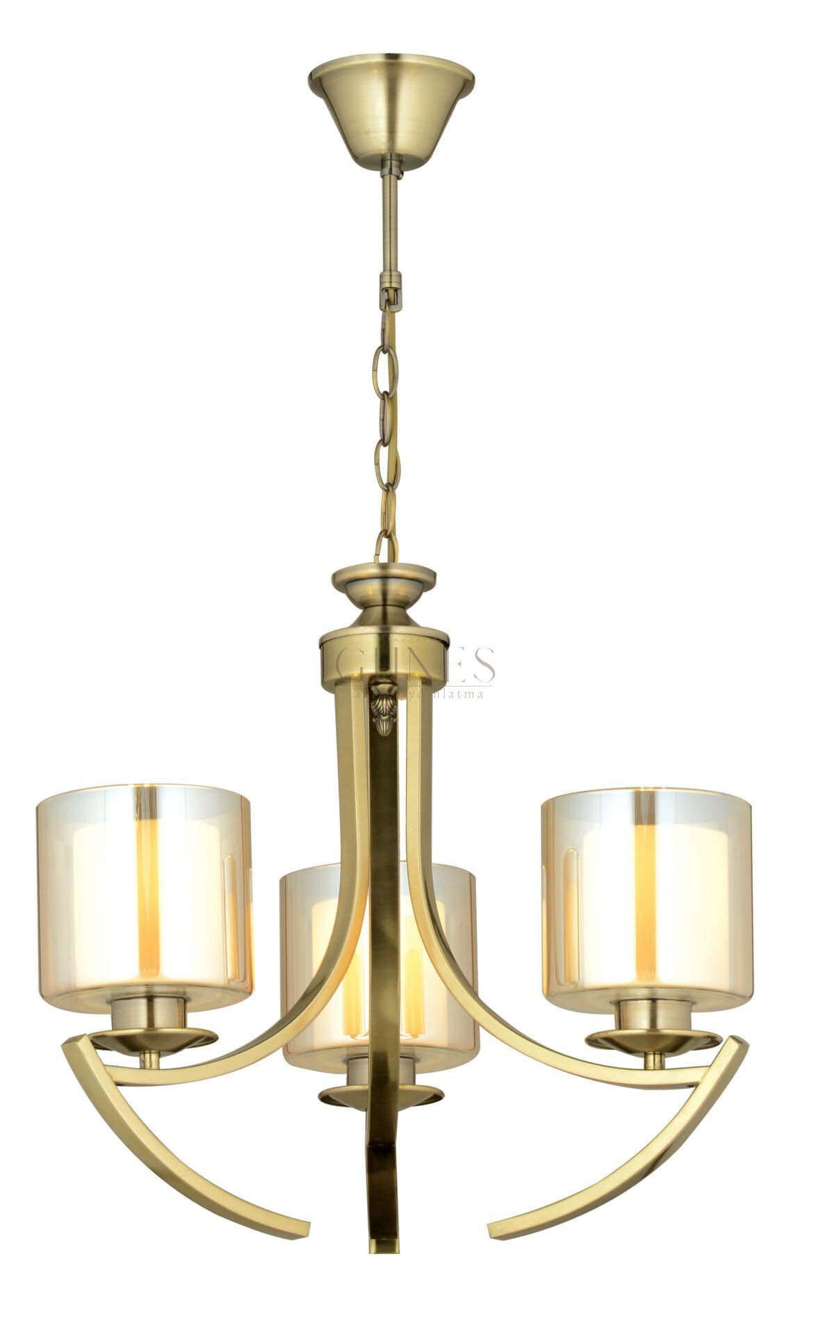 ÖZMER MD 06 GOLD 3LÜ METAL AVİZE
