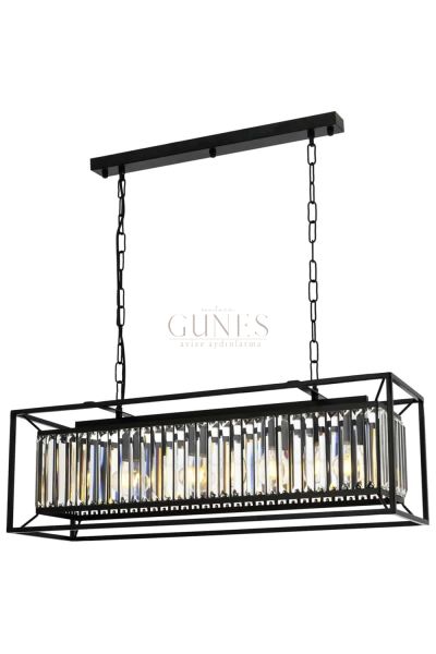 Siyah Boyalı Modern Avize AVONNİ-AV-1667-4Y-BSY