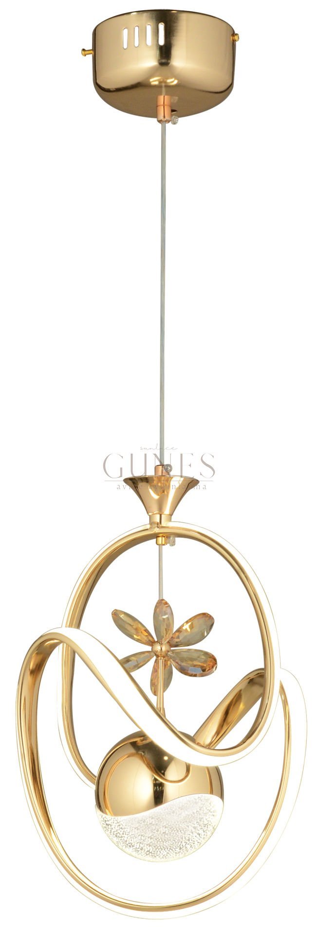 ÖZMER AD-031 GOLD TEKLİ SARKIT LED AVİZE