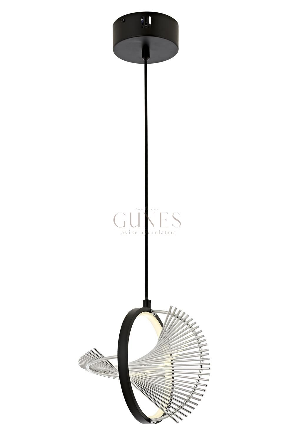 Siyah Boyalı Modern Avize AVONNI AV-1907-1BSY-22