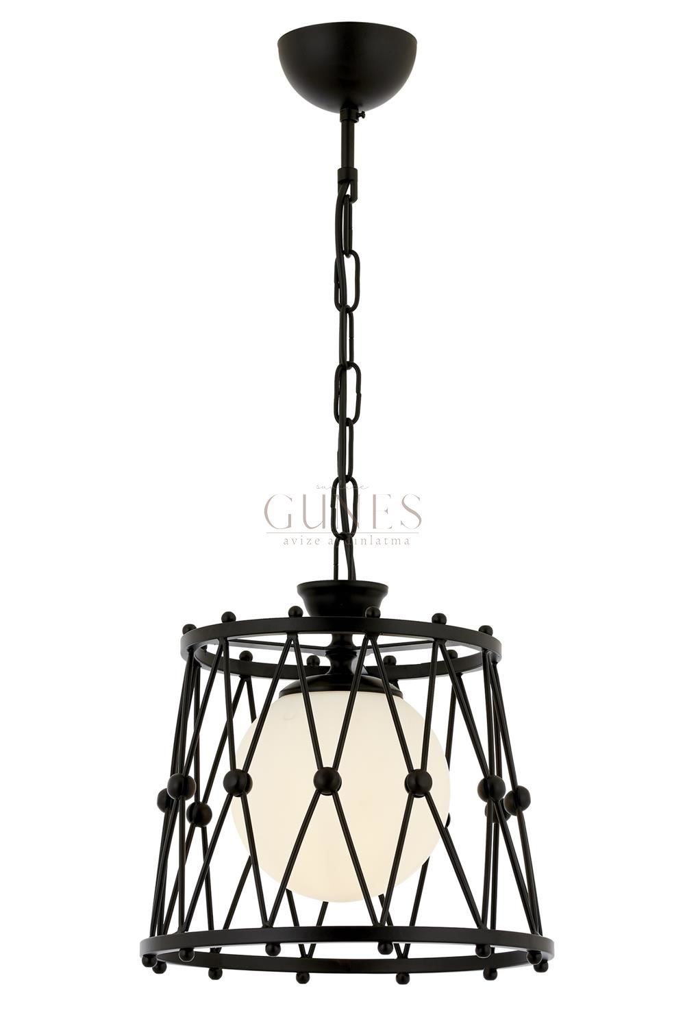 Siyah Boyalı Modern Avize AVONNI AV-1904-1BSY