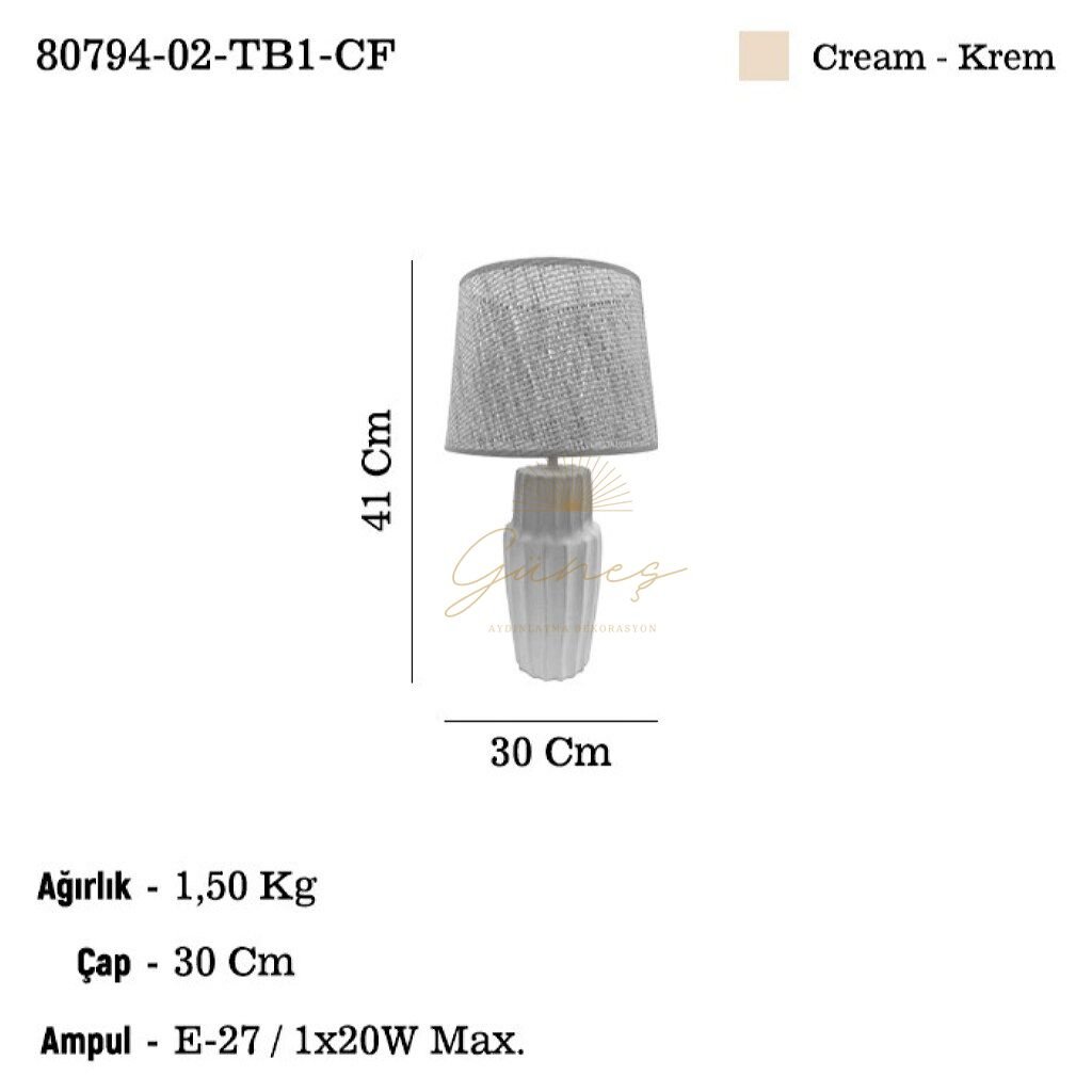 OLIMPIA 02 B.BOY KREM MASA LAMBASI 1XE27