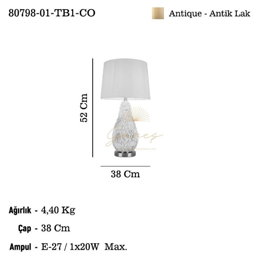 SALSOLA 01 MASA LAMBASI 1XE27