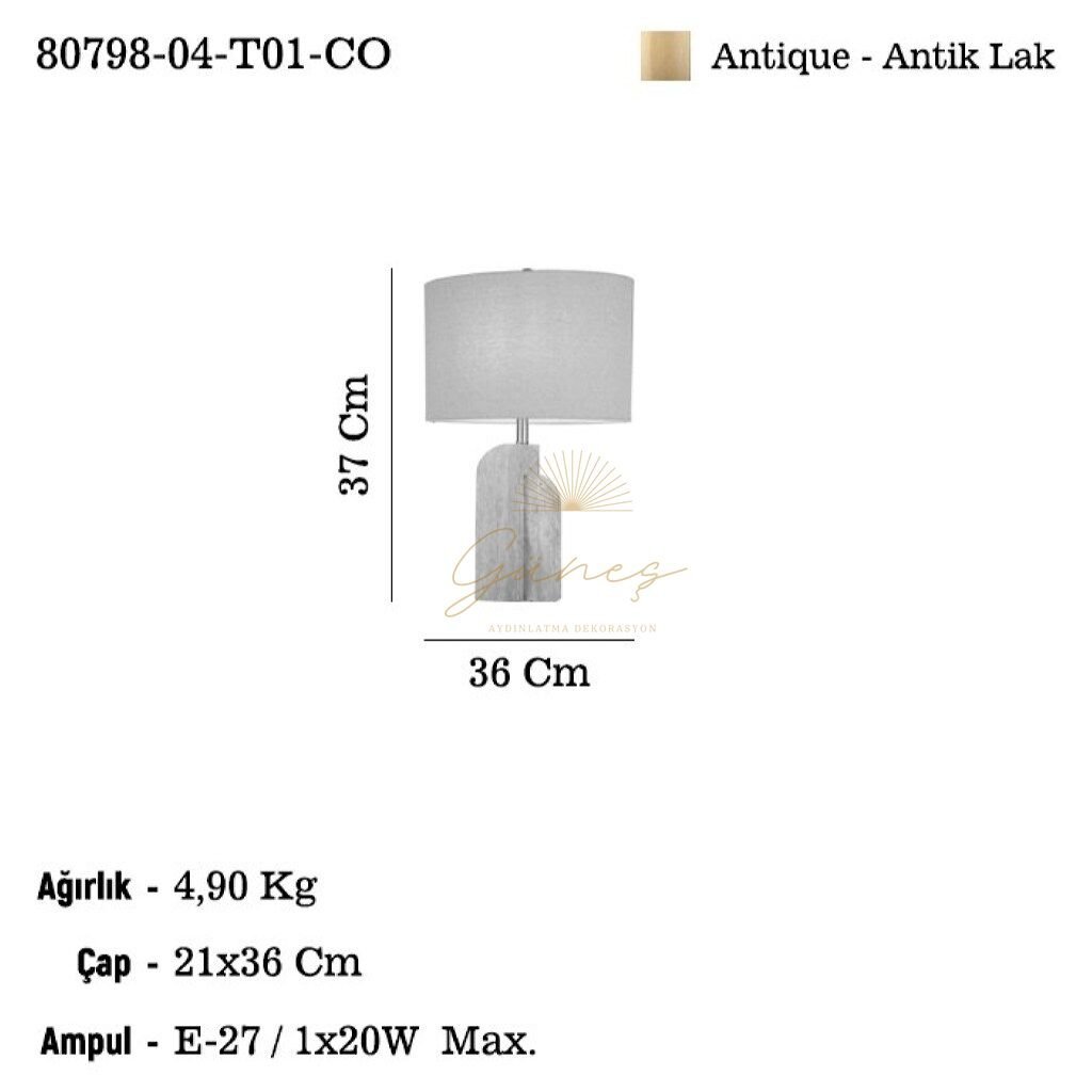 SALSOLA 04 MASA LAMBASI 1XE27