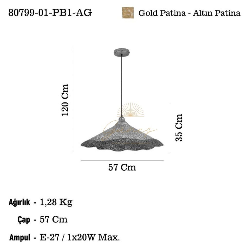 ANDESA 01 B.BOY METAL TEKLI 1XE27