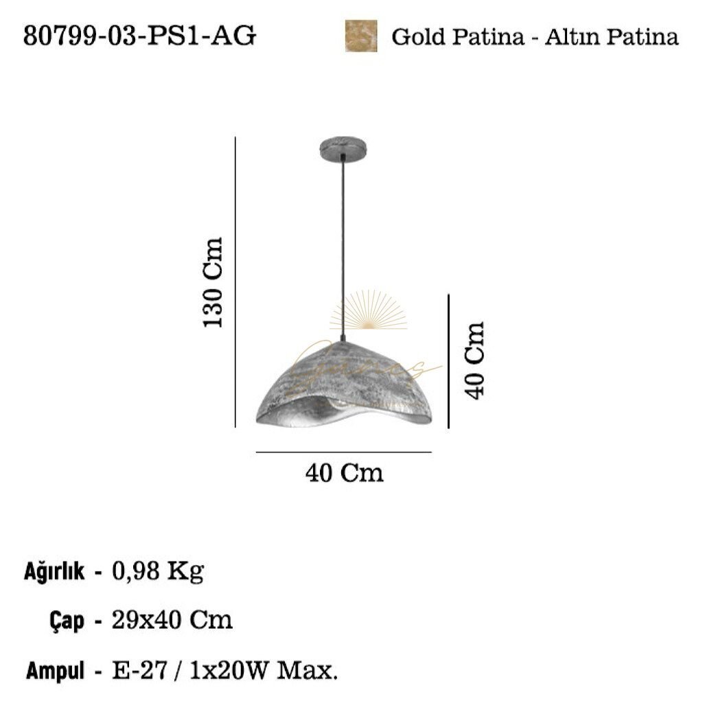 ANDESA 03 K.BOY METAL TEKLI 1XE27