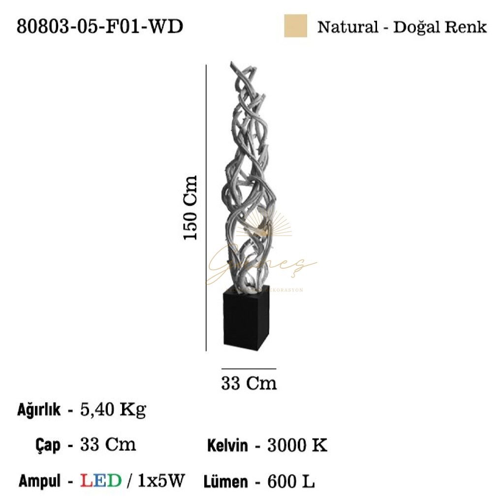 BALETTO 05 LAMBADER LED 3000K