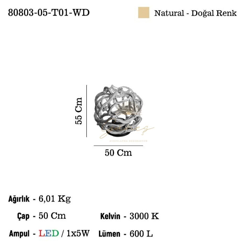 BALETTO 05 MASA LAMBASI LED 3000K