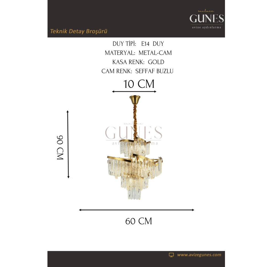 AYTAÇ LUCEA BIESSE 16 LI KRISTAL ESKITME AVIZE 16XE14