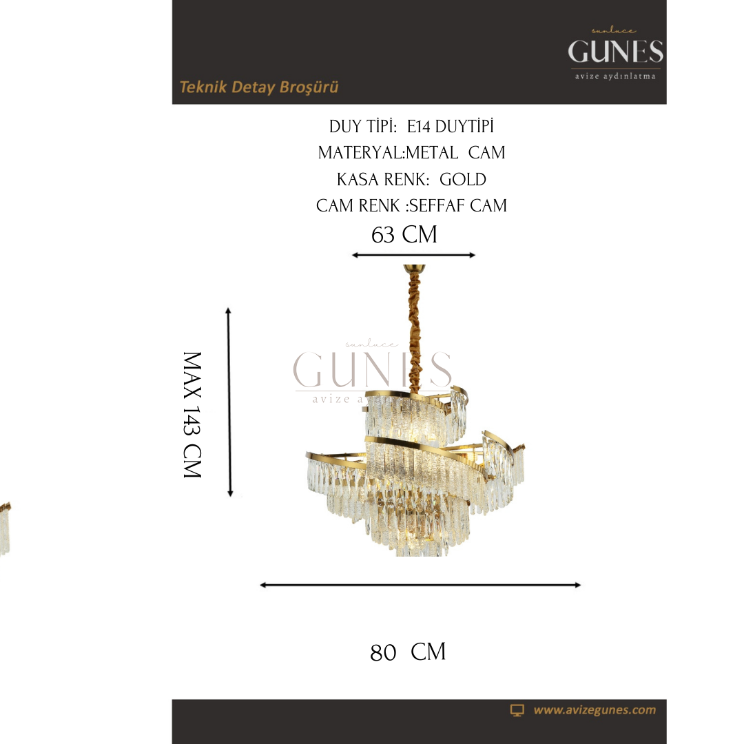 AYTAÇ LUCEA BIESSE 22 LI KRISTAL ESKITME AVIZE 22XE14