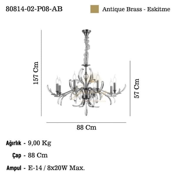 BUCCI 8 LI ANTIK LAK AVIZE 8XE14