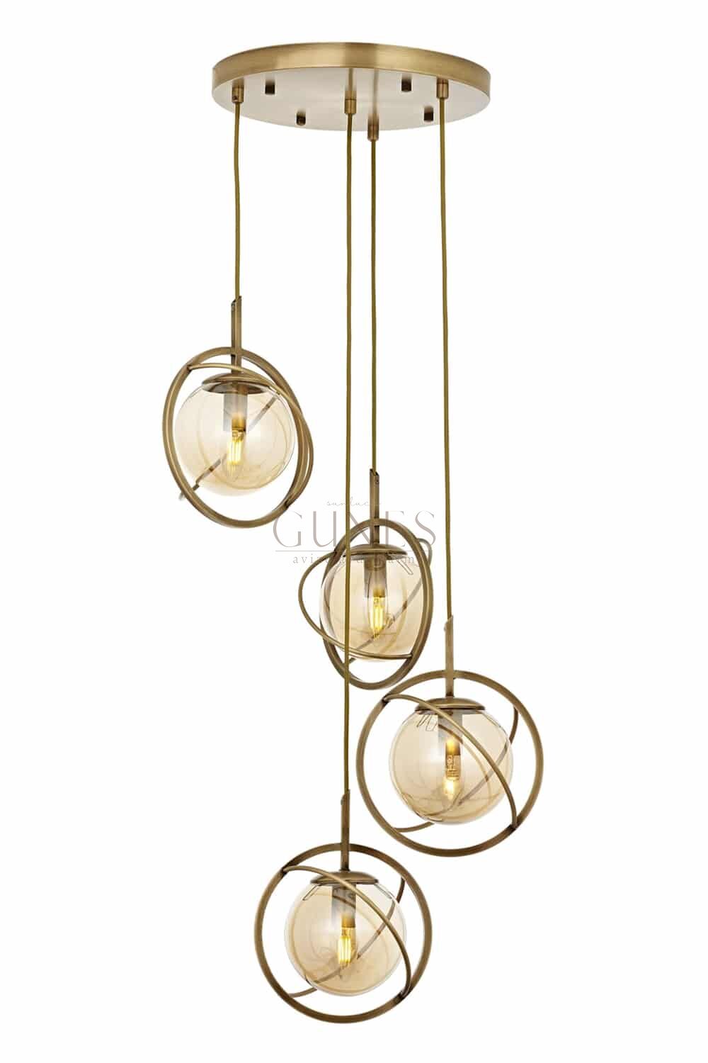 Eskitme Kaplama Modern Avize AVONNI AV-1850-4ET