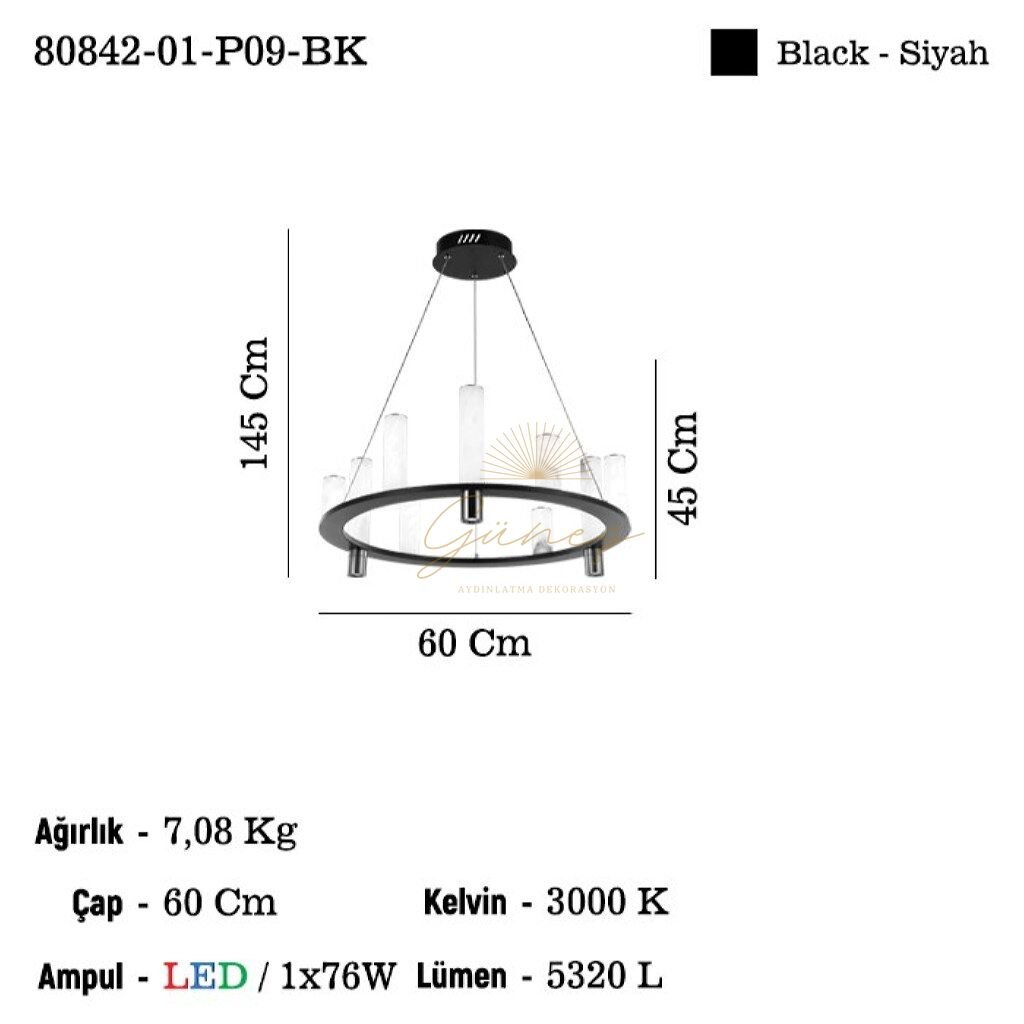 ATANCE 9 LU LEDLI AVIZE 3000K 76W
