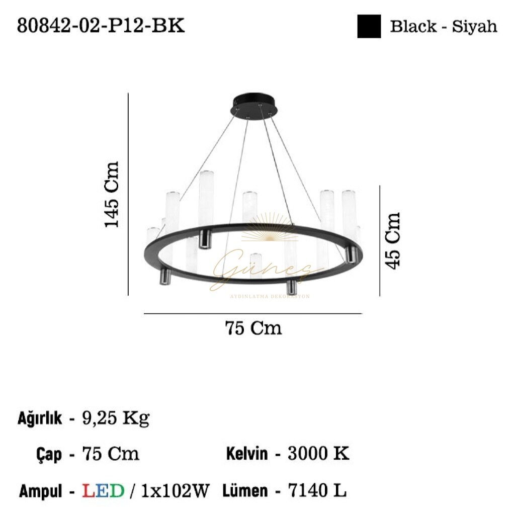ATANCE 12 LI LEDLI AVIZE 3000K 102W