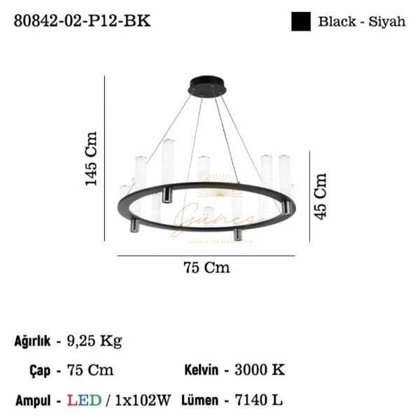 ATANCE 12 LI LEDLI AVIZE 3000K 102W