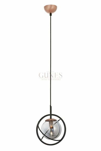 Siyah Boyalı Modern Avize AVONNI AV-1850-1BSY