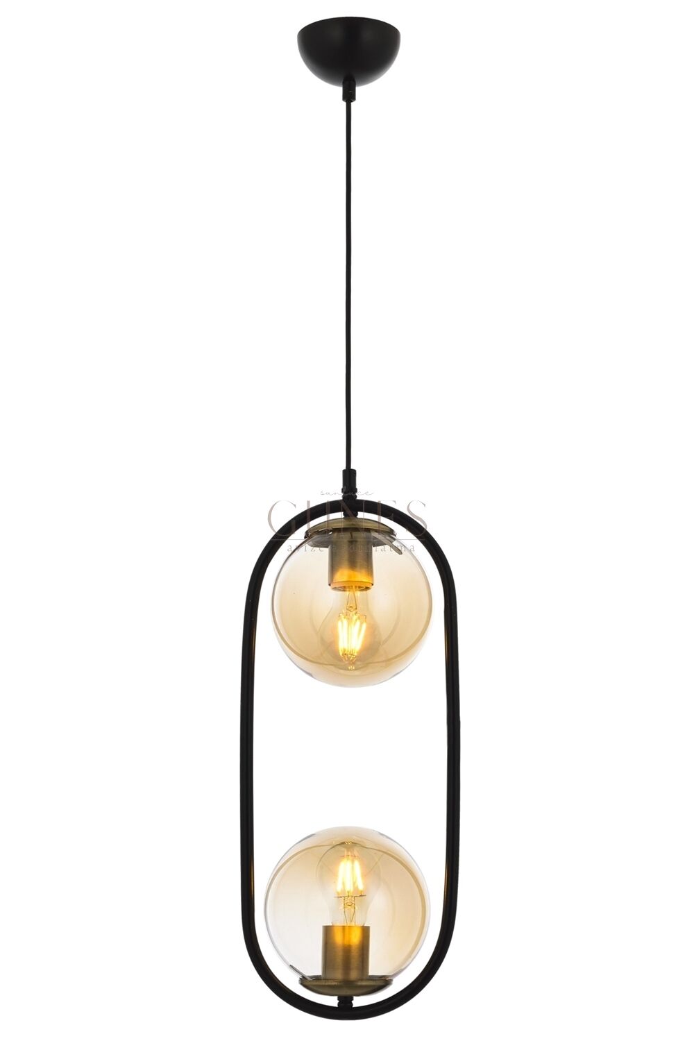 Siyah Boyalı Modern Avize AVONNİ-AV-4275-2BSY