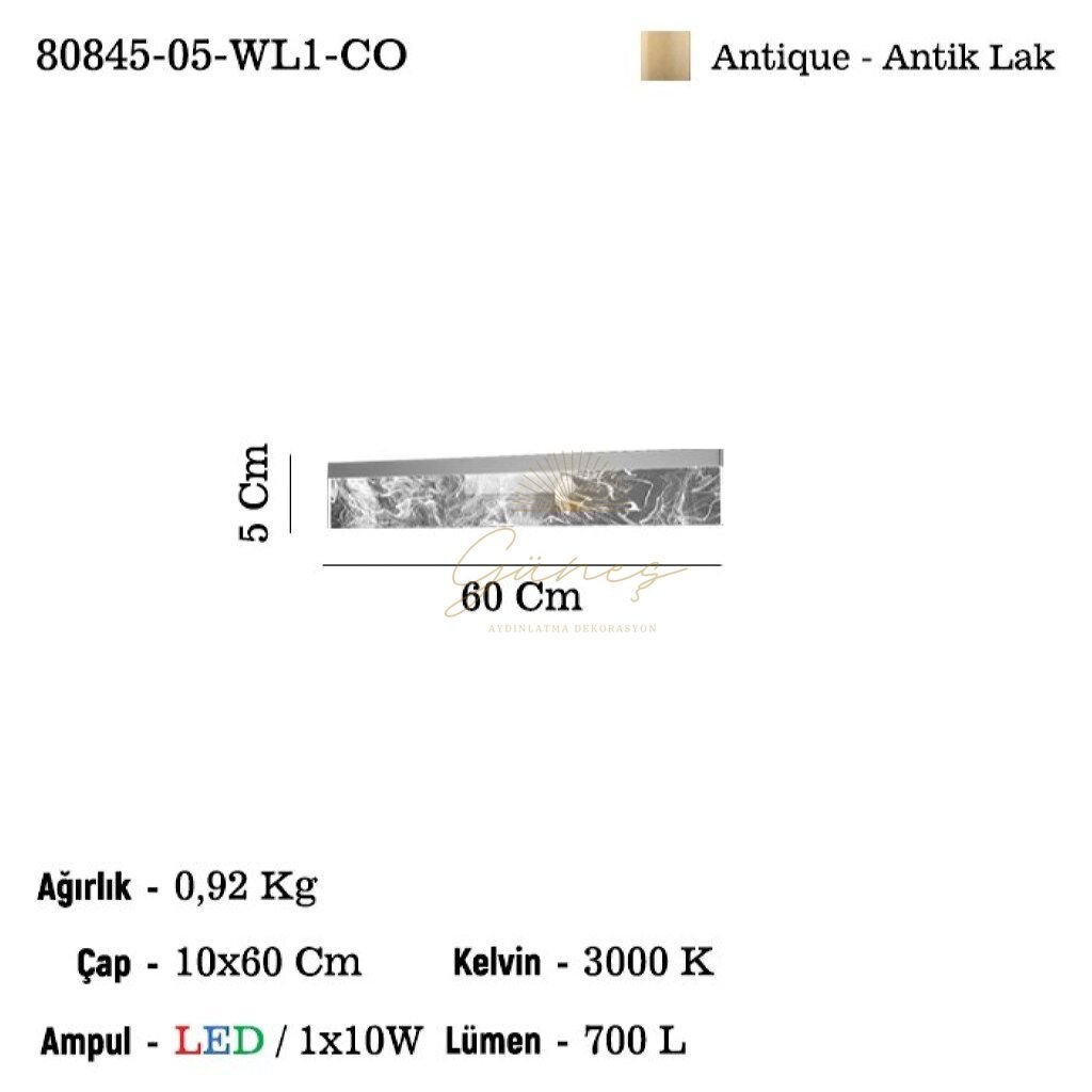 MINOSA U.BOY LEDLI APLIK 3000K 10W