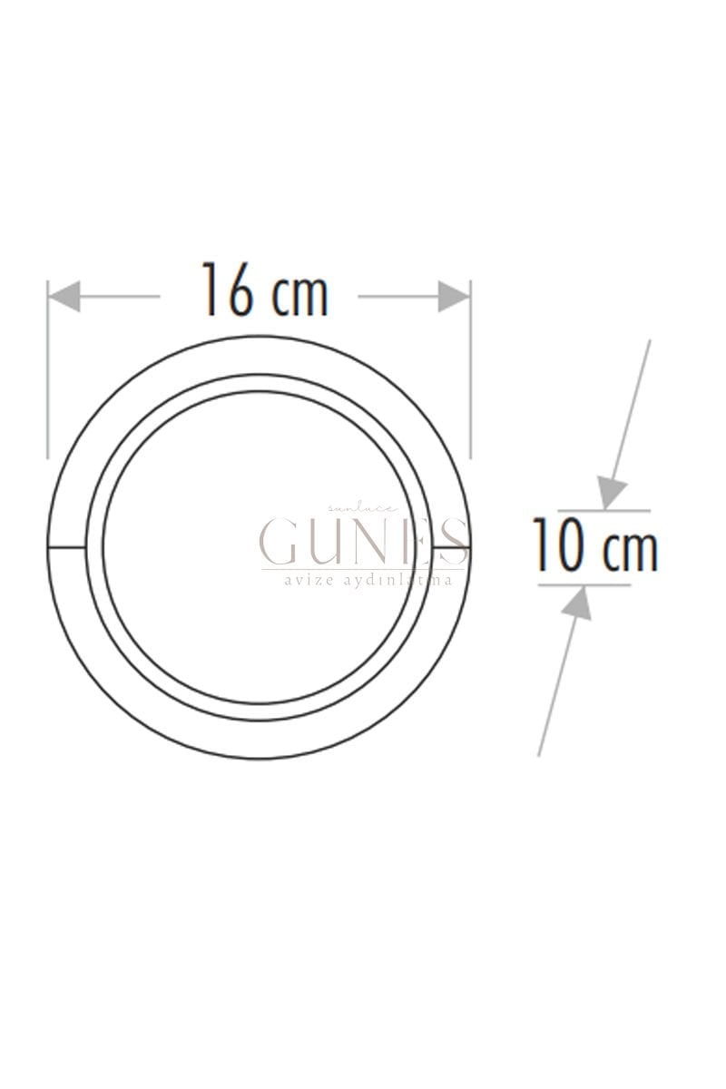 Cata CT-7073 3200K Günışığı 12W Siyah Sıva Üstü Led Aplik