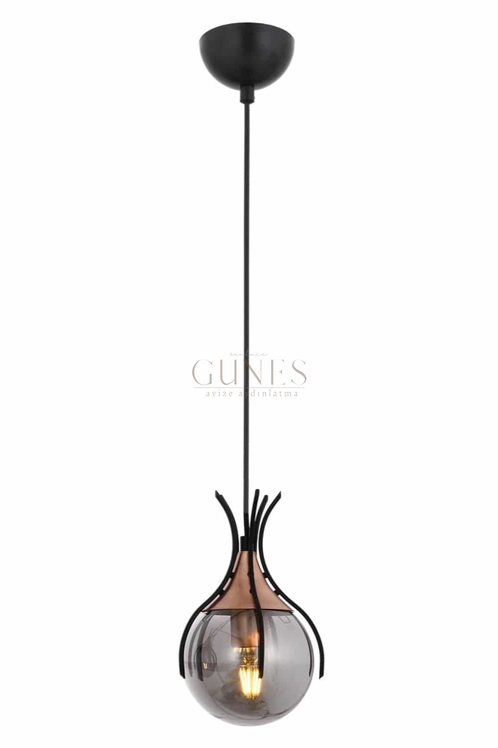 Siyah Boyalı Modern Avize AVONNİ-AV-1766-1BSY