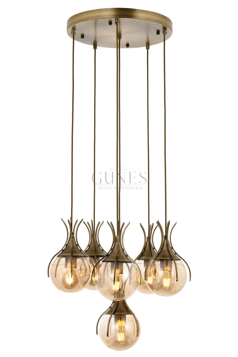 Eskitme Kaplama Modern Avize AVONNİ-AV-1766-6ET