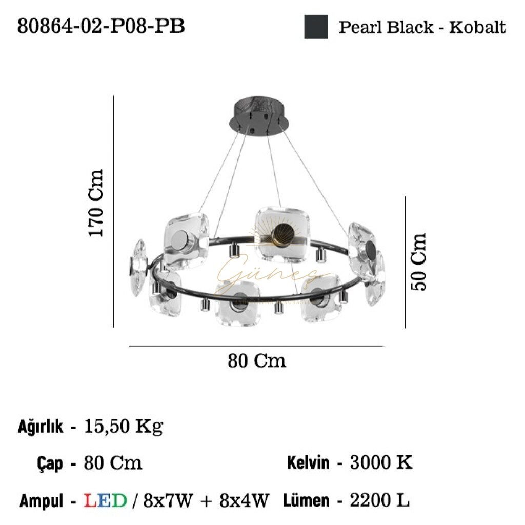 TORRES 8 LI LEDLI AVIZE 3000K 90W