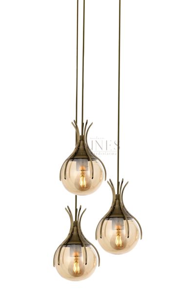 Eskitme Kaplama Modern Avize AVONNİ-AV-1766-3ET
