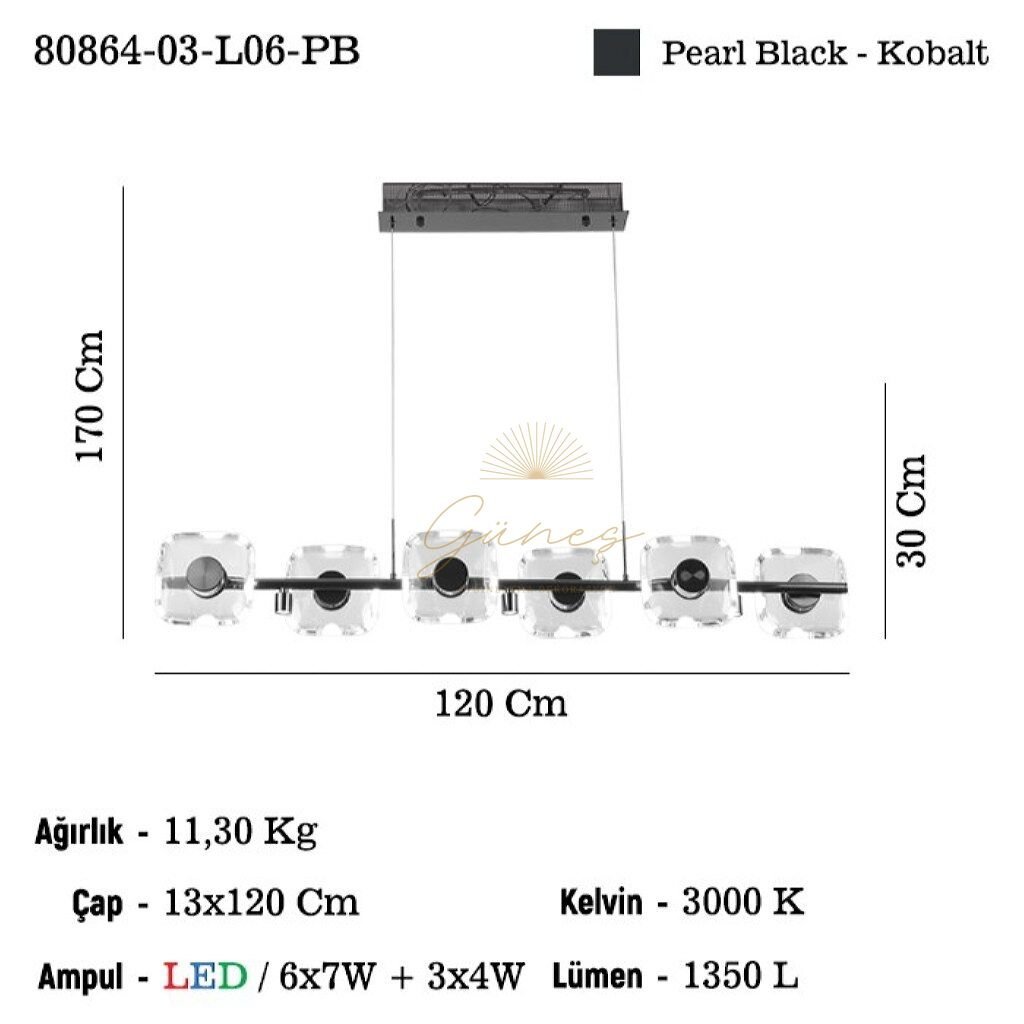 TORRES 6 LI LEDLI MASA USTU AVIZE 3000K 49W