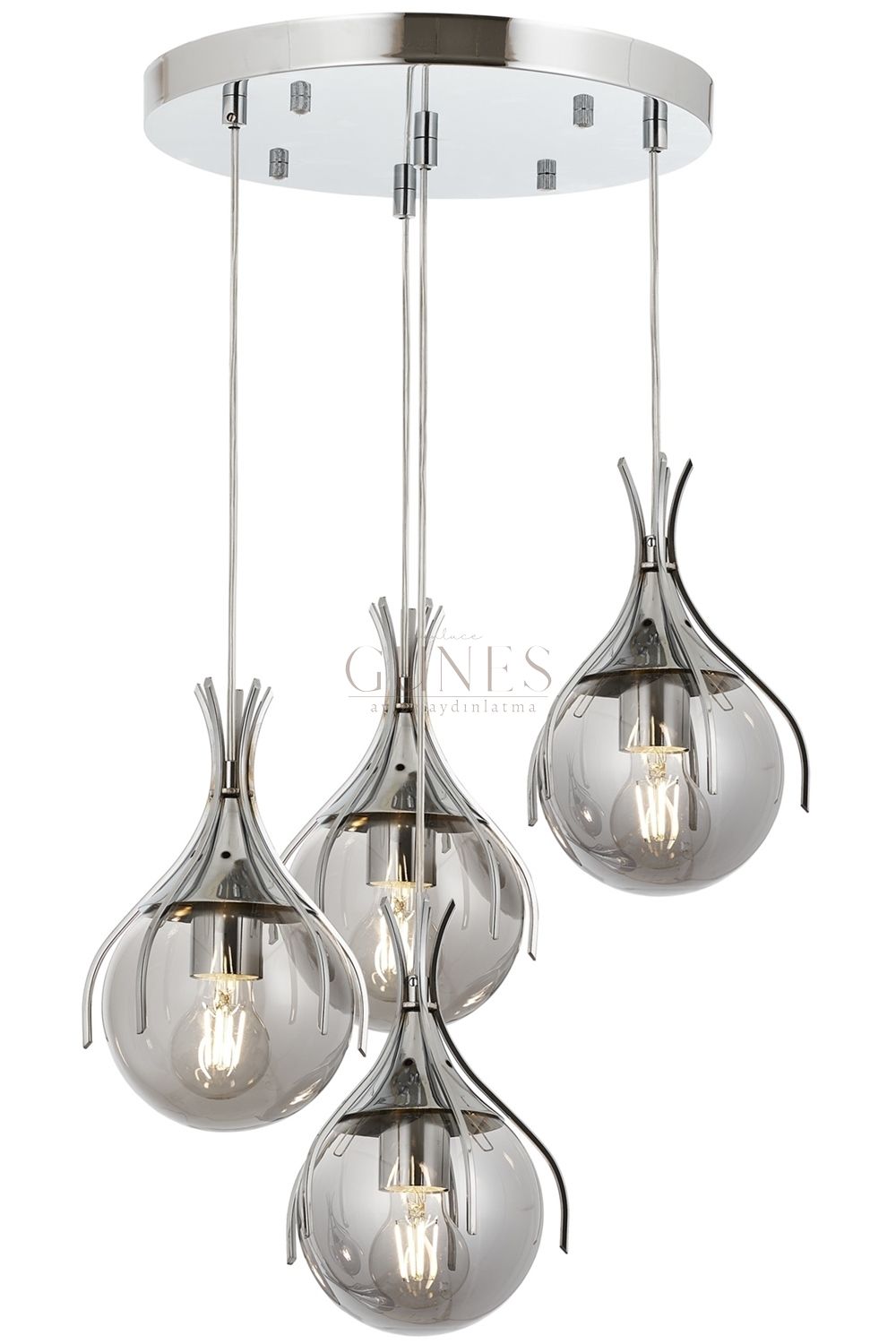 Krom Kaplama Modern Avize AVONNİ-AV-1766-4KT