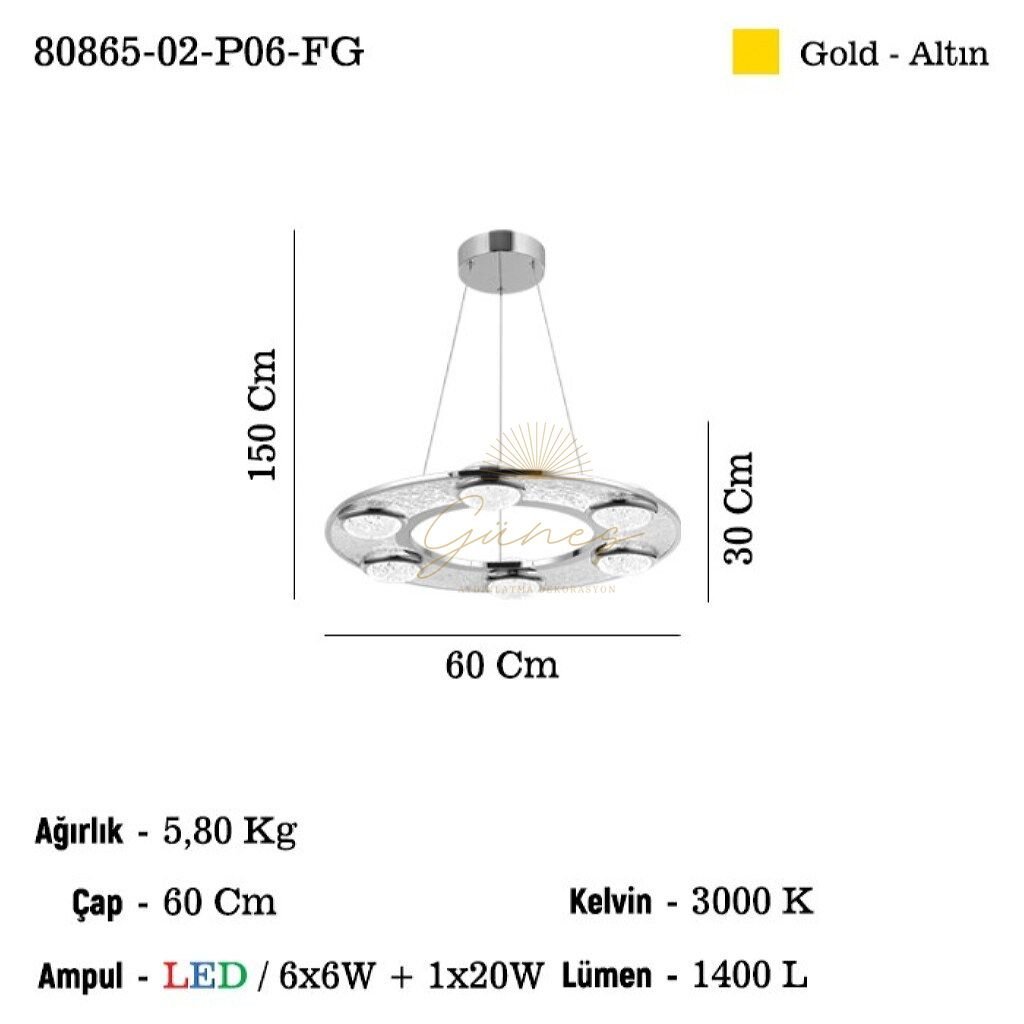 LUMBIER 6 LI LEDLI AVIZE 3000K 56W