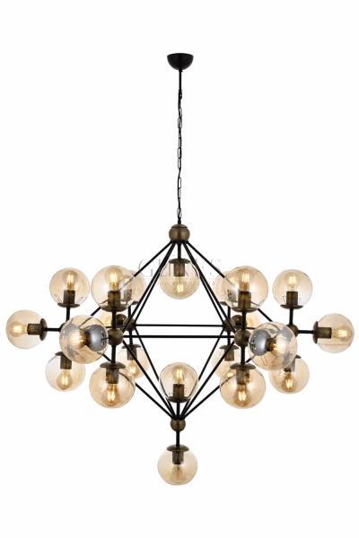 Siyah Boyalı Modern Avize AVONNİ-AV-4258-21BSY