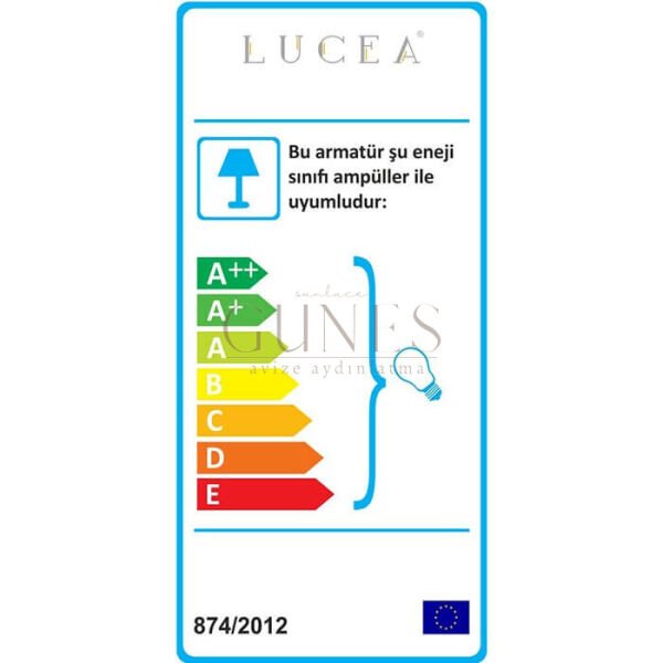 AYTAÇ LUCEA  CASTRO 8 Lİ ANTIK LAK E14 AVİZE