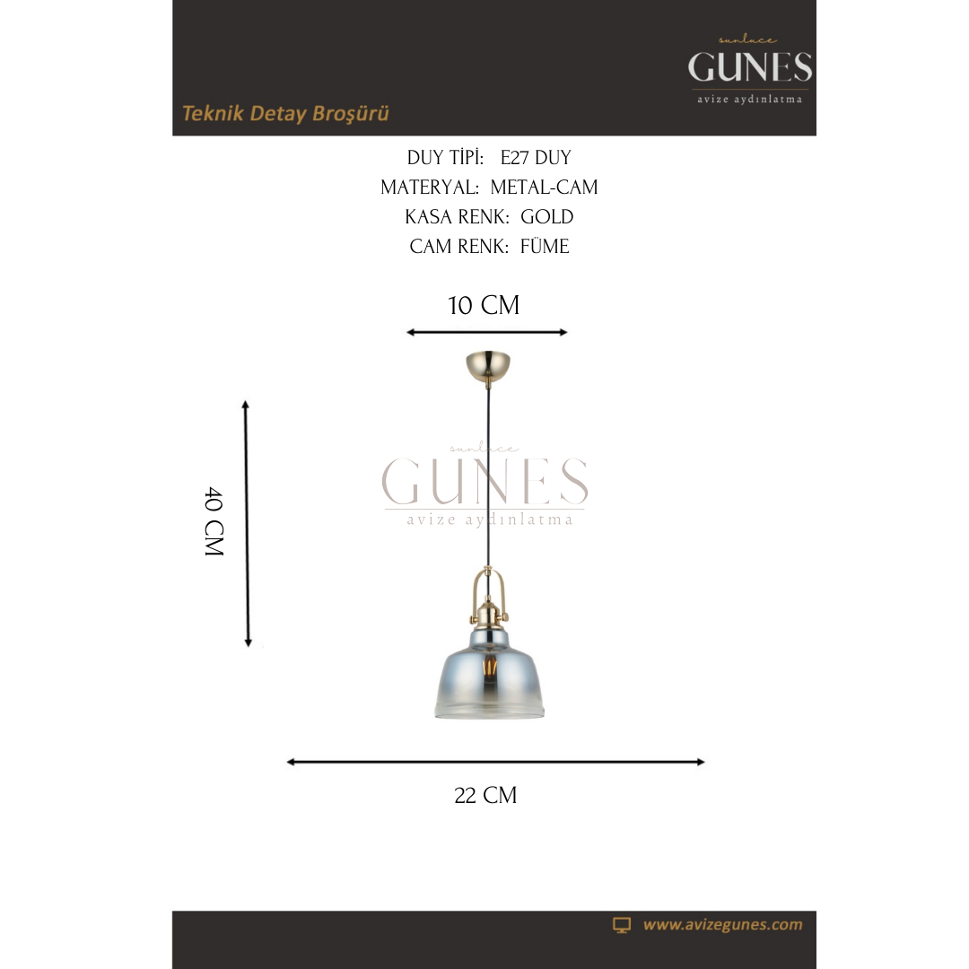 AYTAÇ LUCEA MAGO KCK TEKLI ALTIN SARKIT AVIZE 1XE27