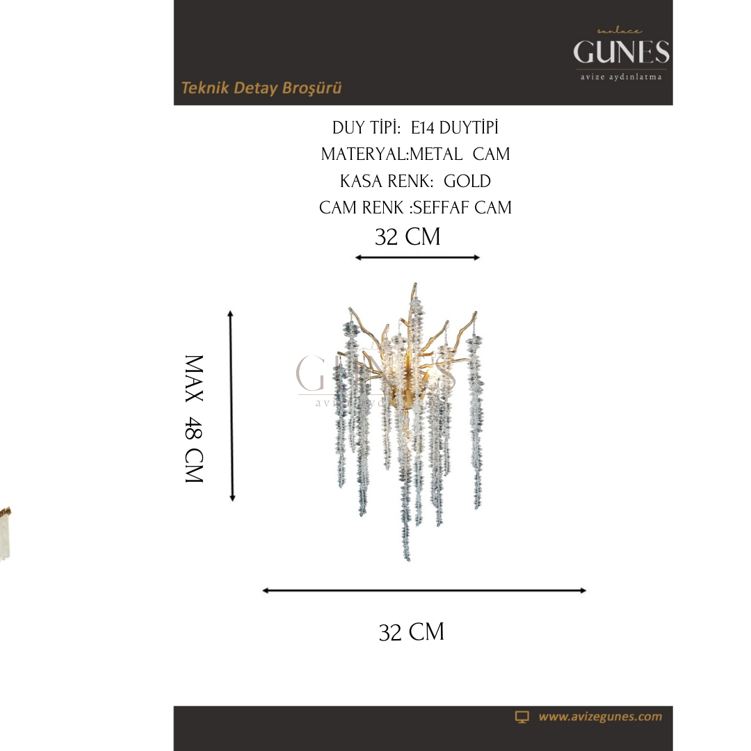 AYTAÇ LUCEA RICARDA 3 LU APLIK 3XE14