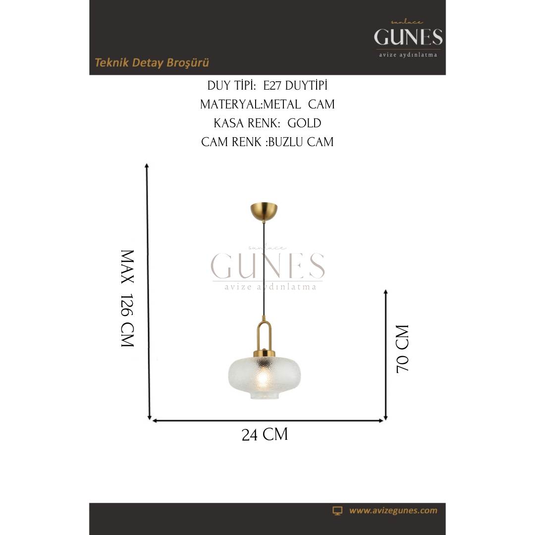 AYTAÇ LUCEA SINTA KUCUK ESKITME AVIZE 1XE27