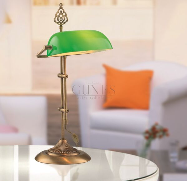 Yeşil Boyalı Masa Lambası AVONNİ-ML-9063-GREEN