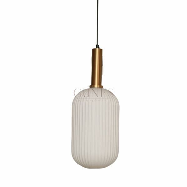HX-002 BEYAZ CAMLI ESKİTME TEKLİ AVİZE