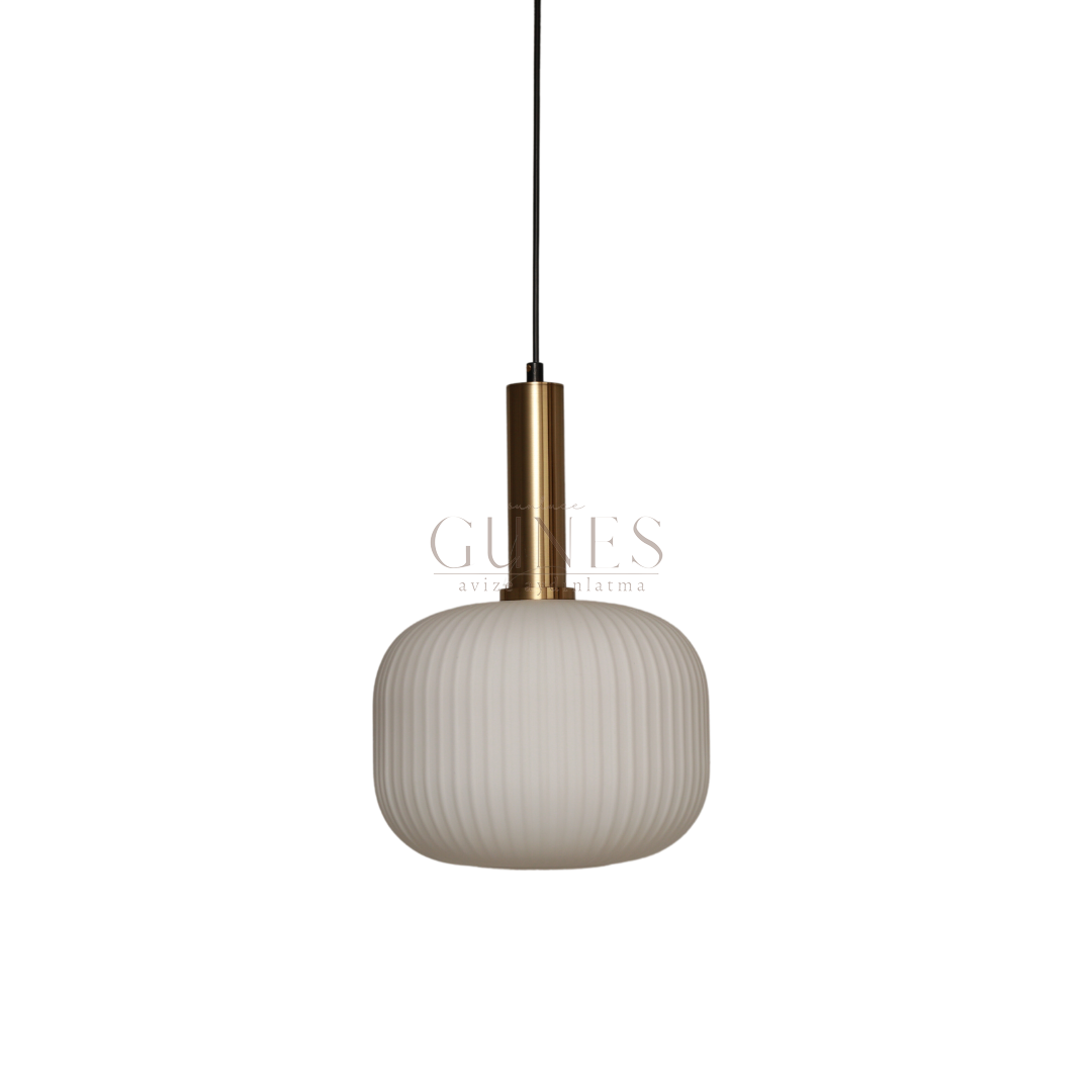 HX-004 BEYAZ CAMLI ESKİTME TEKLİ AVİZE