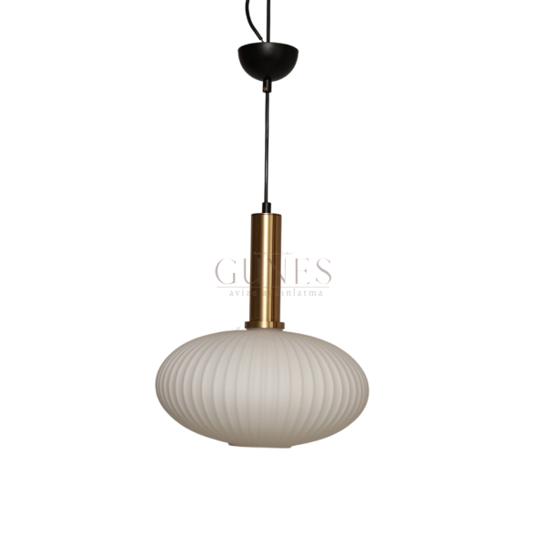 HX-003 BEYAZ CAMLI ESKİTME TEKLİ AVİZE