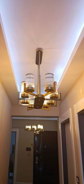 İNTERCE 8 Lİ  LAK AVİZE