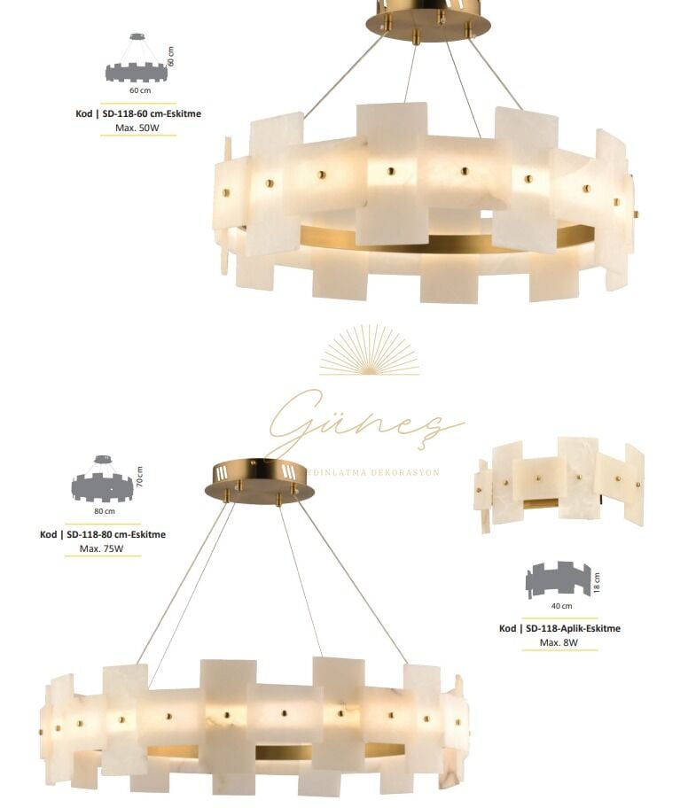 SD-118 MERMER AVİZE