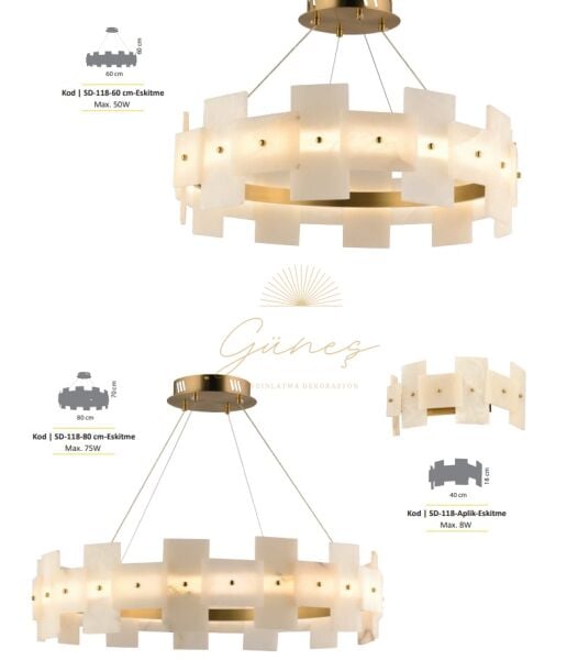 SD-118 MERMER AVİZE