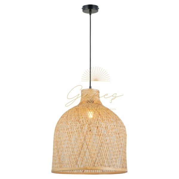 ENDESA 11 40 LIK BAMBOO TEKLI SARKIT 1XE27 HASIR AVİZE