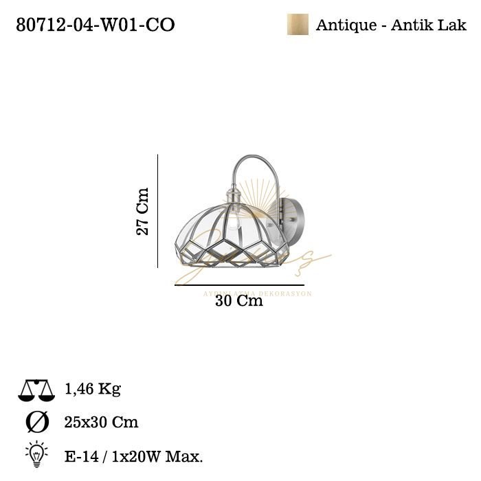 DORSINO TEKLI ANTIK APLIK 1XE14