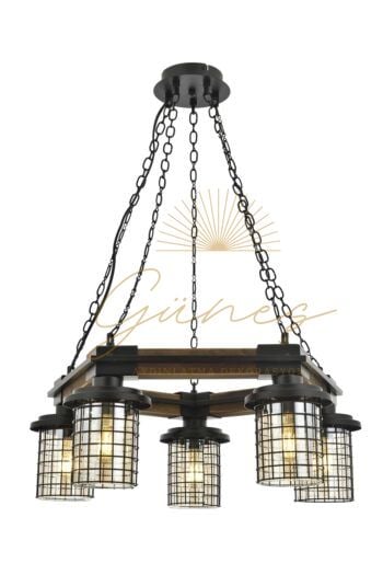 Eskitme Kaplama Modern Avize AVONNİ-AV-4216-5ET