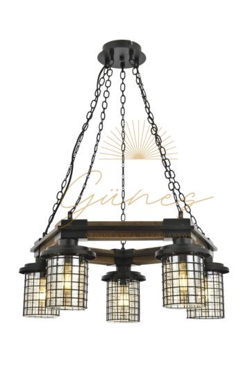 Eskitme Kaplama Modern Avize AVONNİ-AV-4216-5ET